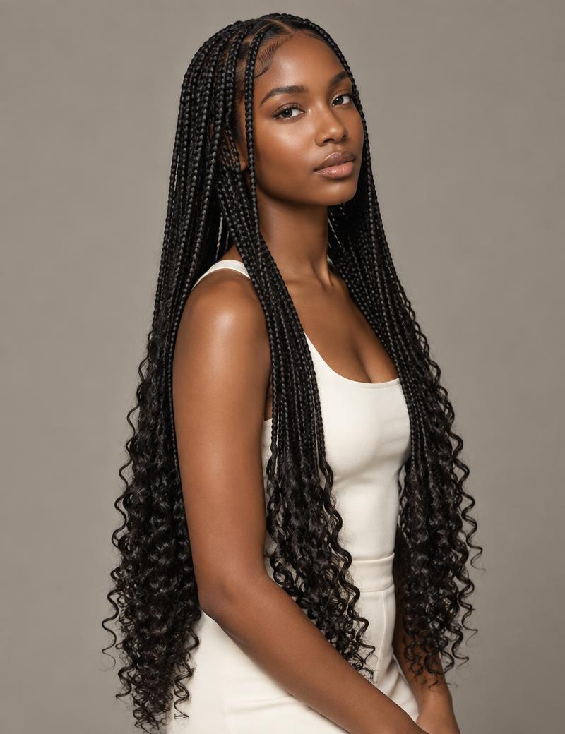 Boho Braids style example