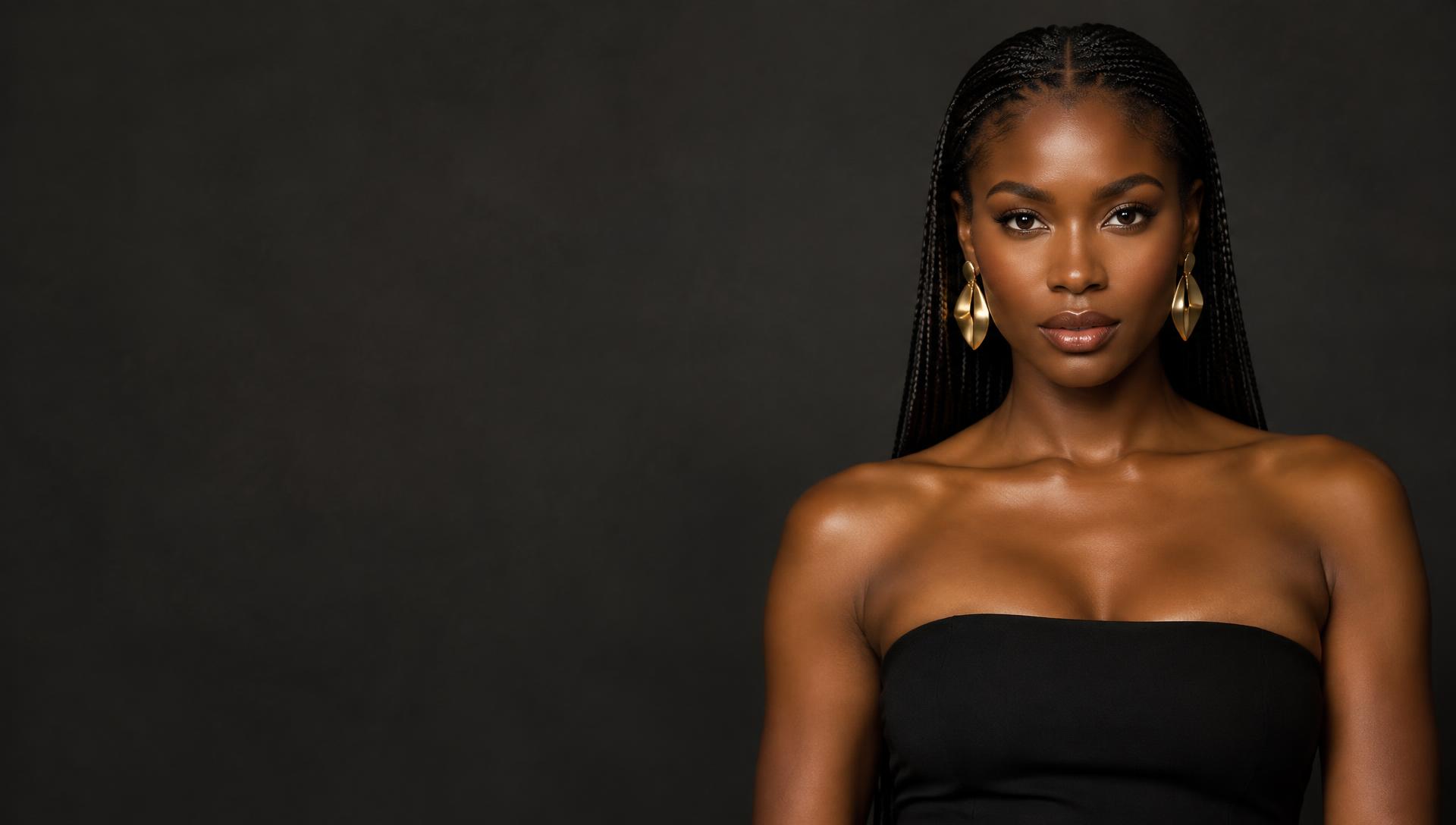 Knotless braids style example